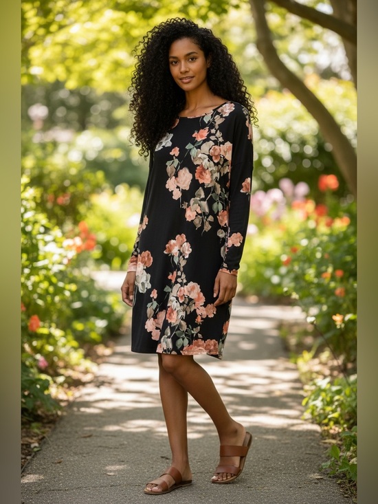 MTS Dresses & Skirts - MTS Floral Swing Dress – XL, NWOT